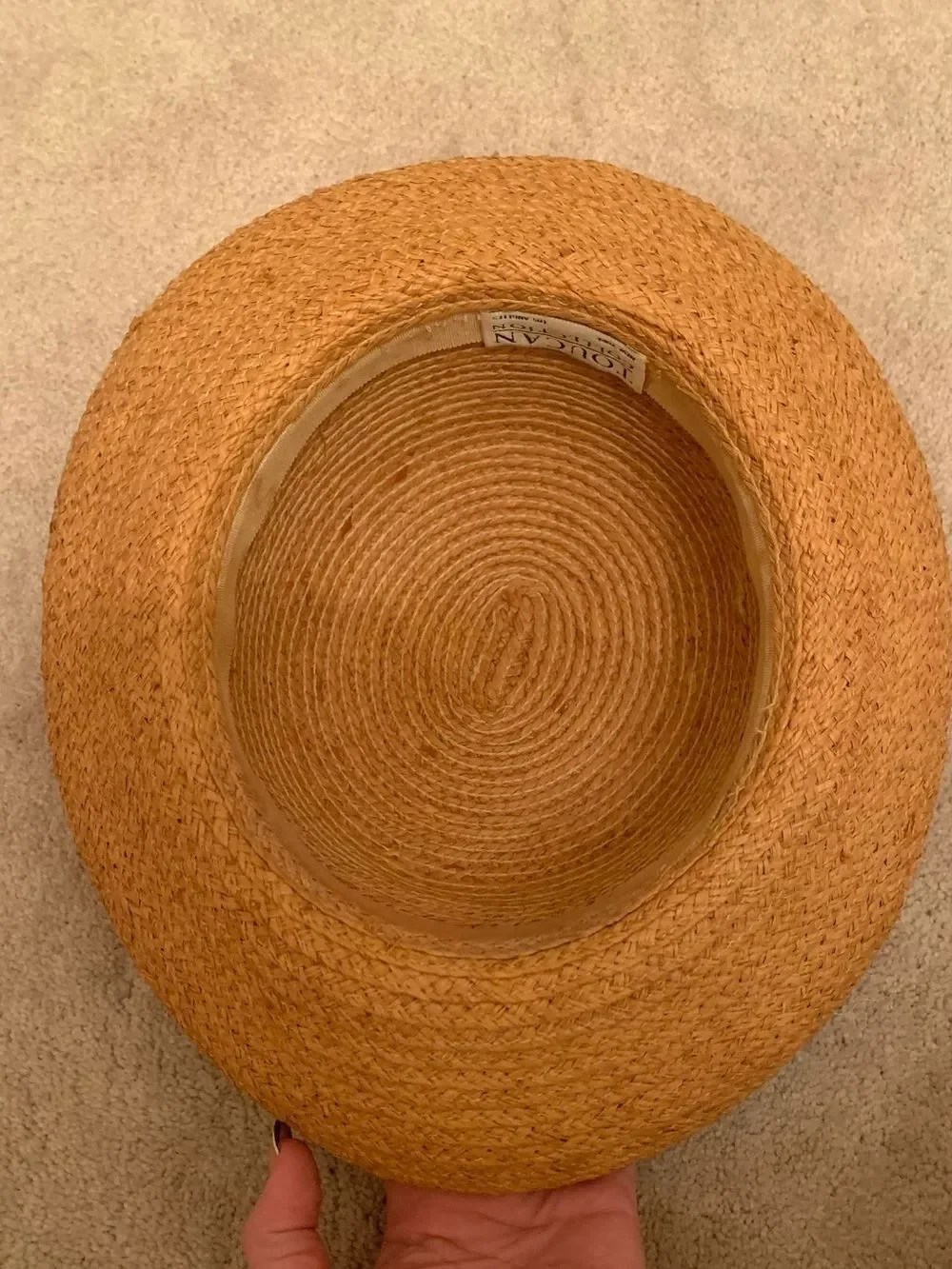 Vintage Toucan Collection Straw Summer Hat